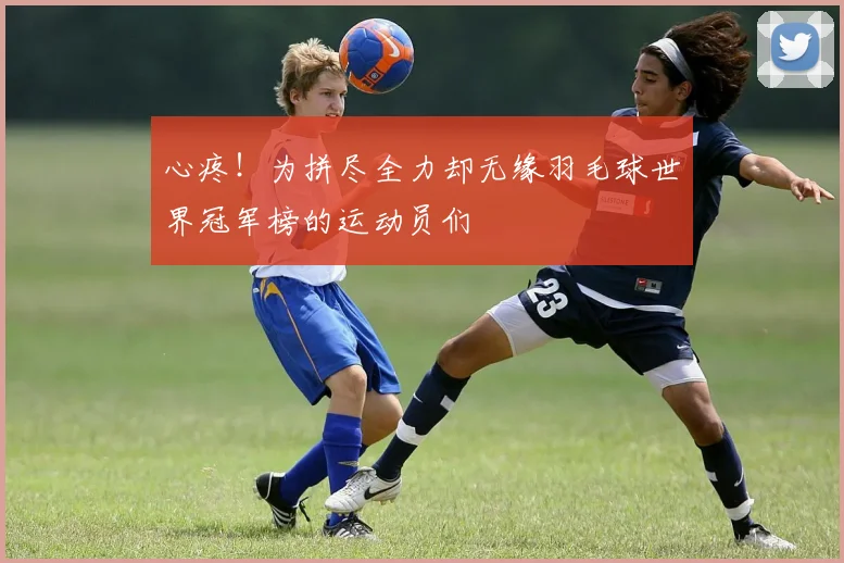 心疼！为拼尽全力却无缘羽毛球世界冠军榜的运动员们